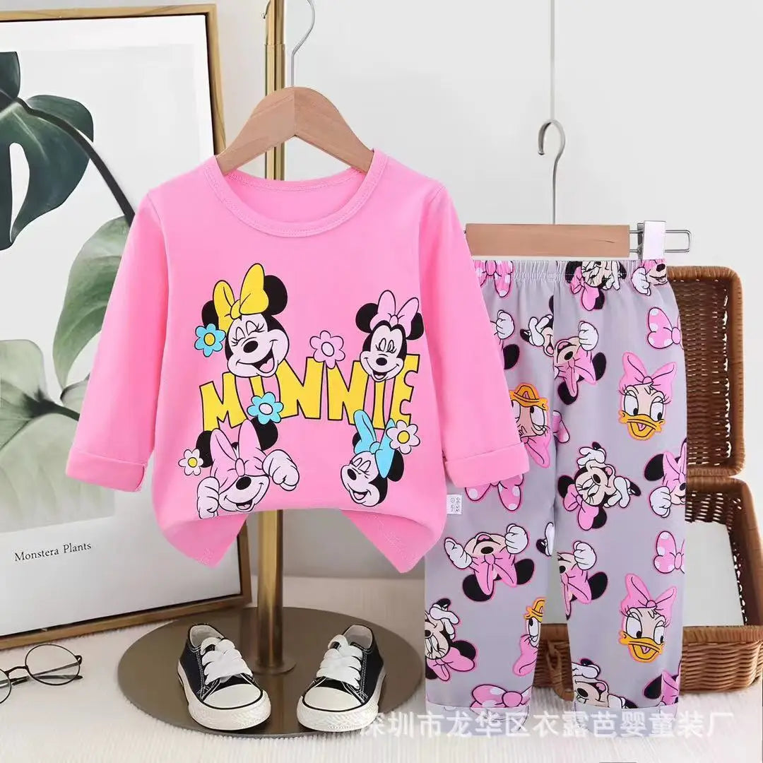 Cute Baby girls Kids Clothing Minnie girls Clothes Sets 100% Cotton Baby Clothes set 0-3year Years Old