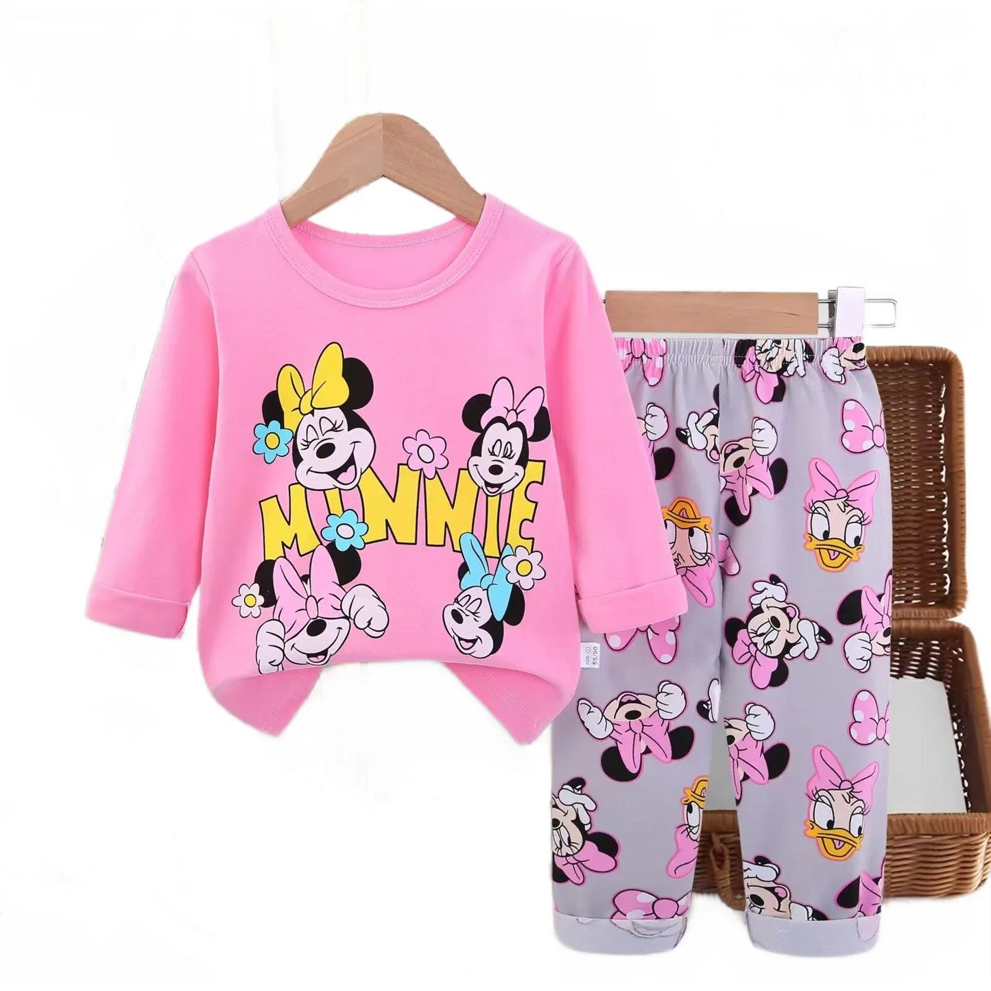 Cute Baby girls Kids Clothing Minnie girls Clothes Sets 100% Cotton Baby Clothes set 0-3year Years Old